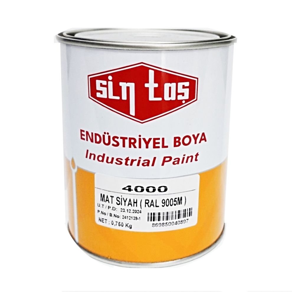4000 ENDÜSTRİYEL MAT SİYAH 0.75KG